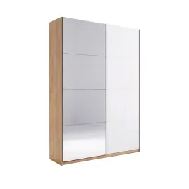 wysoka-szafa-przesuwna-z-lustrem-bialy-polysk-150cm