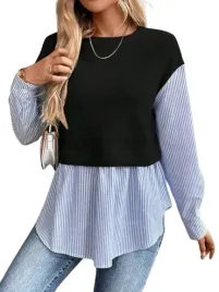 shein-damska-bluzka-koszula-w-paski-40-42-1di