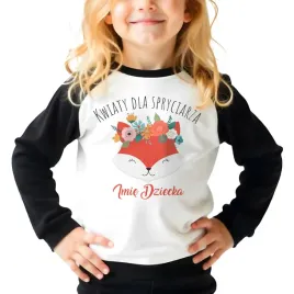 pizama-dziecieca-czarna-kwiaty-spryciarza-imie-prezent-dla-dziecka-128cm