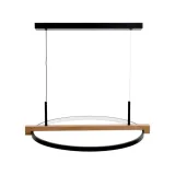 lampa-sufitowa-led-czarna-drewno-wiszaca-zyrandol-ring-pilot-stan-nowy