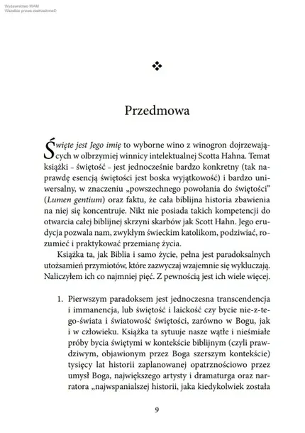 swiete-jest-jego-imie-temat-chrzescijanstwo
