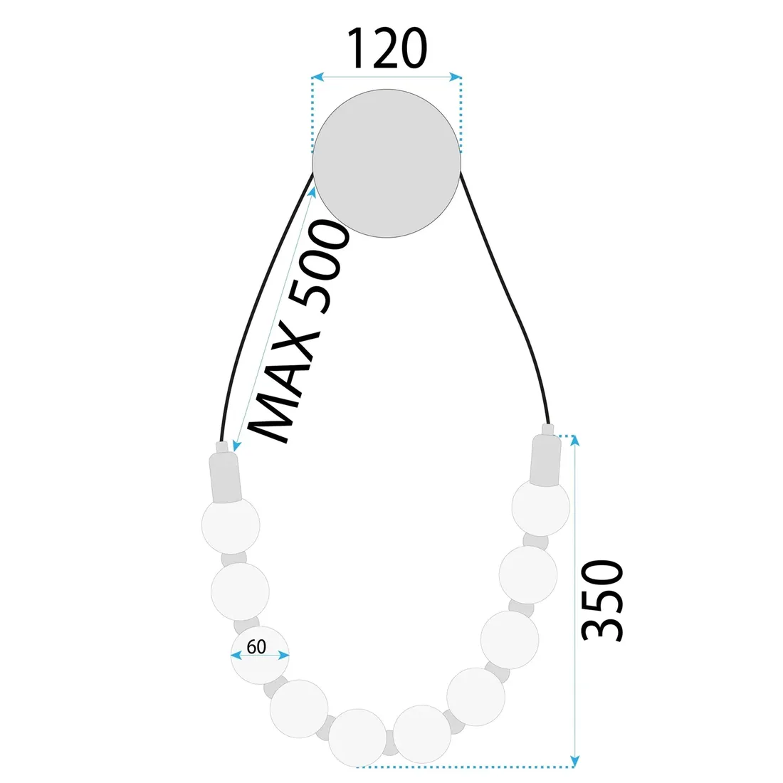 kinkiet-scienny-czarny-lampa-scienna-biala-kule-do-sypialni-salonu-toolight-stan-nowy