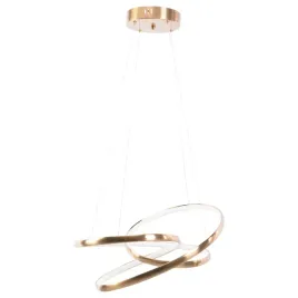 lampa-wiszaca-led-zlota-serpentyna-przeplatane-okregi-zlote-nowoczesna