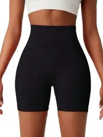 shein-spodenki-damskie-czarne-sportowe-z-wysokim-stanem-xl-1de