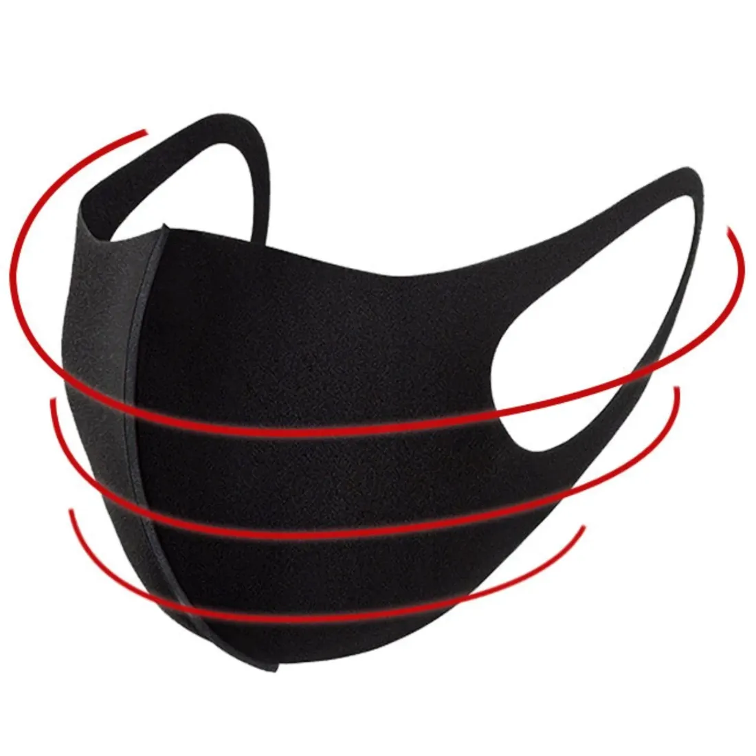 maska-czarna-10x-stan-nowy