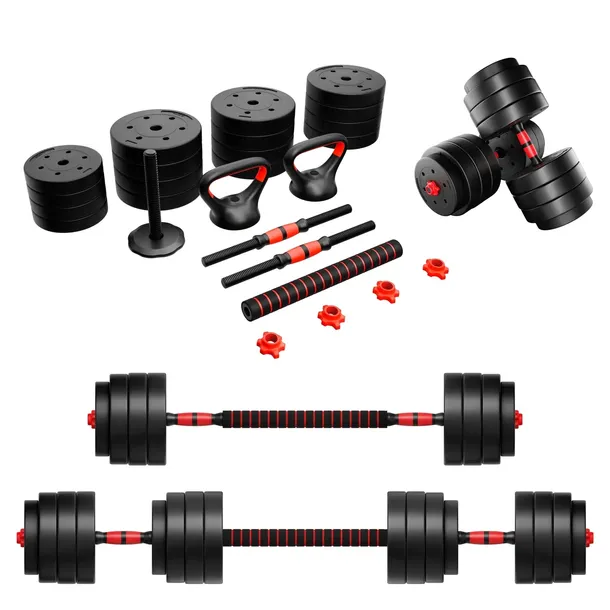 Zestaw Hantli Bitumicznych Treningowych Athler Hantle Regulowane Kettlebell
