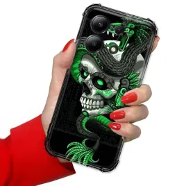 etui-do-xiaomi-redmi-note-13-4g-antishock-wzmocnione-gotyckie-czaszki-wzory