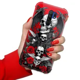 etui-do-xiaomi-redmi-9-antishock-wzmocnione-pancerne-gotyckie-czaszki-wzory