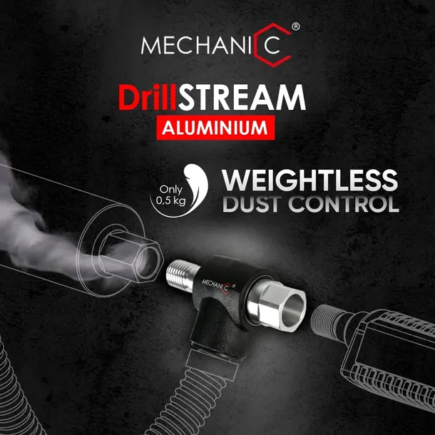 mechanic-adapter-pochlaniacz-pylu-drillstream-aluminium-stan-nowy-waga-z-opakowaniem-1-2-kg