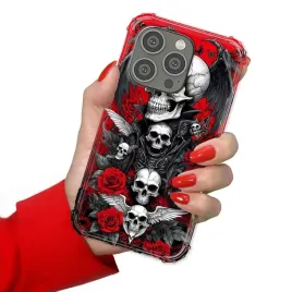 etui-do-iphone-15-pro-antishock-wzmocnione-pancerne-gotyckie-czaszki-wzory