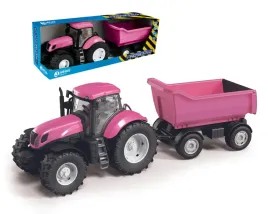 traktor-rozowy-z-wywrotka-skala-1-16-otwierane-drzwi-i-maska