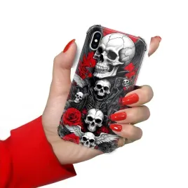 etui-do-iphone-xs-antishock-ochronne-wzmocnione-rogi-gotyckie-czaszki-wzory