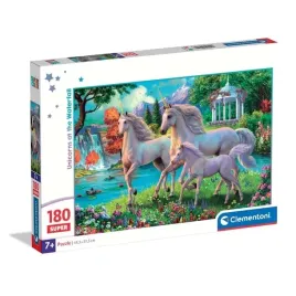 puzzle-180-elementow-unicorns-at-the-waterfal-jednorozce-wodospad