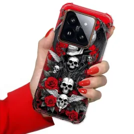 etui-do-xiaomi-14-pro-antishock-wzmocnione-pancerne-gotyckie-czaszki-wzory