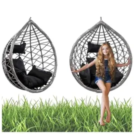 fotel-ogrodowy-wiszacy-kokon-duzy-kosz-vegas-szary-poduszka-czarna