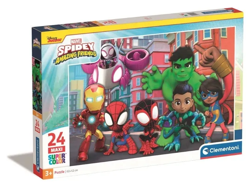 puzzle-24-elementow-maxi-spidey-i-super-kumple