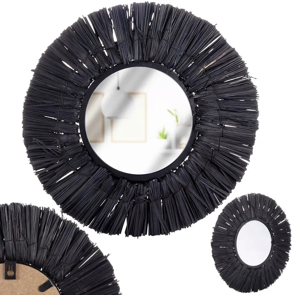 lustro-scienne-czarne-okragle-32-cm