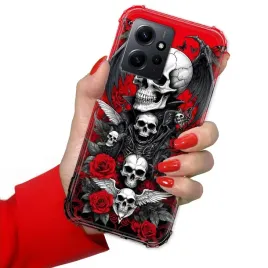 etui-do-xiaomi-redmi-note-12-4g-antishock-wzmocnione-gotyckie-czaszki-wzory