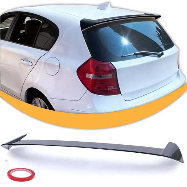 Spoiler Lotka BMW E81 E87 M Czarny Połysk Spojler Dokładka Klapę Daszek