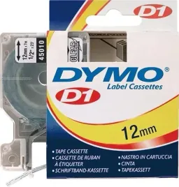 tasma-do-drukarek-etykiet-d1-45010-czarna-przezroczysta-12mmx7m-dymo