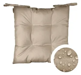 wodoodporna-poduszka-na-krzeslo-z-troczkami-45x45-bezowa