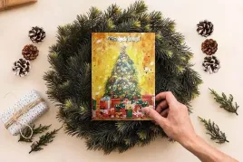 karnet-b6-bn-choinka-z-prezentami