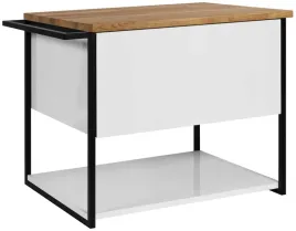 lakierowana-szafka-pod-umywalke-wiszaca-60-cm-bialy-polysk-blat-drewniany