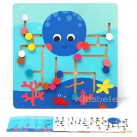 drewniana-osmiornica-puzzle-labirynt-zabawki-montessori-dla-dzieci-dukacyja