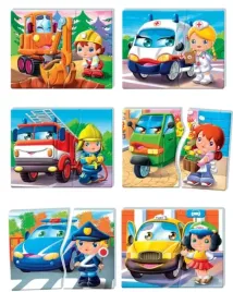 puzzle-do-kojarzenia-zabawka-naukowa-pojazdy-i-zawody