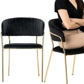 krzeslo-tapicerowane-welurowe-kuchenne-nowoczesne-glamour-czarne-velvet