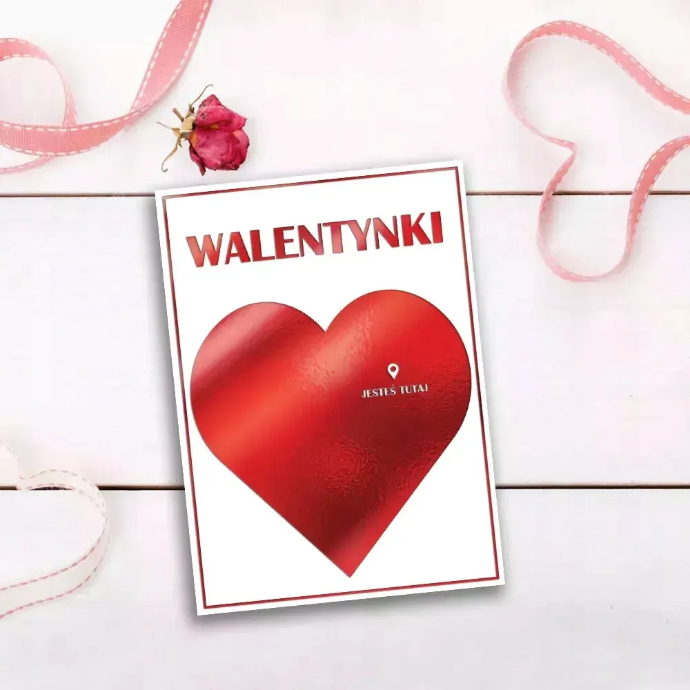 karnet-b6-walentynki-serce-i-pinezka-stan-nowy