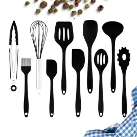 nowoczesna-kuchnia-zestaw-przyborow-kuchennych-silikonowe-teflon