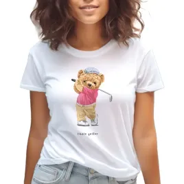 koszulka-t-shirt-damski-biala-urocze-misie-teddy-bear-little-golfer-xl