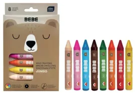 interdruk-bebe-kredki-swiecowe-jumbo-8-kolorow-friends