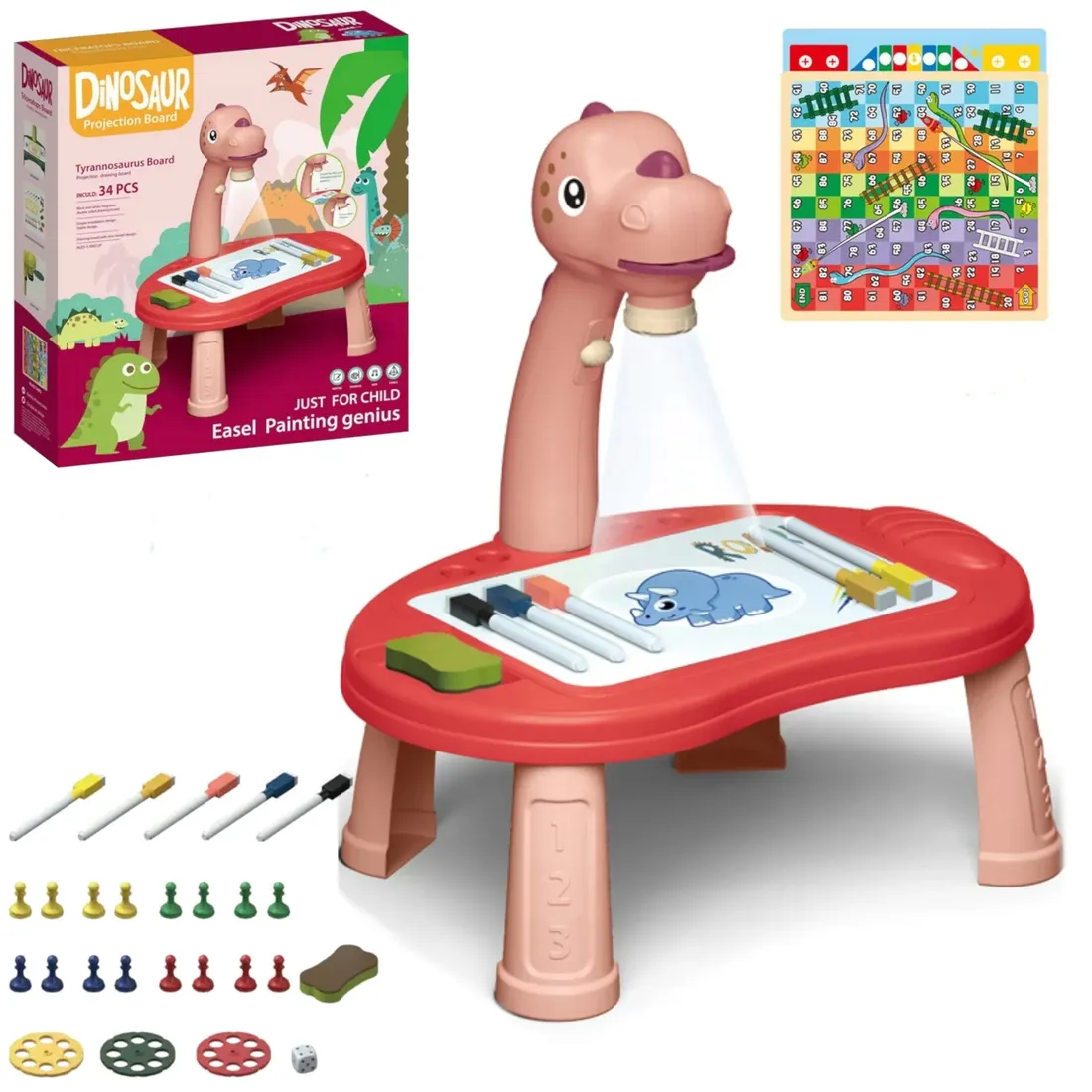 projektor-do-rysowania-dinozaur-t-rex-stan-nowy