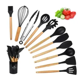 zestaw-przyborow-kuchennych-silikonowe-teflon-akcesoria-kuchenne-drewniane