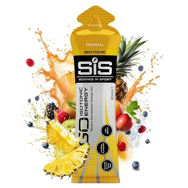 GO ISOTONIC ENERGY GEL 60ml [TROPICAL FRUIT] ŻEL ENERGETYCZNY SIS
