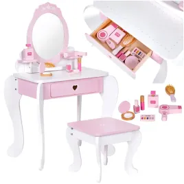toaletka-dla-dziewczynki-drewniana-duza-z-lustrem-taboretem-i-dodatkami