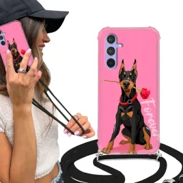 etui-do-xiaomi-13-anti-shock-crossbody-smycz-urocze-zwierzeta-pieski-kotki
