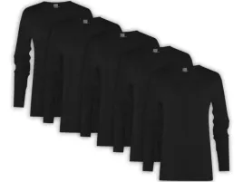 koszulka-damska-5-sztuk-promodoro-bluzka-longsleeve-wysoska-jakosc-czarna