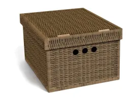 pudelko-kartonowe-ozdobne-dekoracyjne-do-przechowywania-wiklina-braz-a4