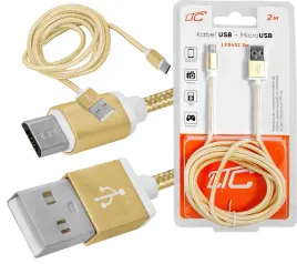 kabel-usb-a-microusb-zloty-2m-mocny-oplot-szybkie-ladowanie-i-transfer