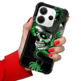 etui-do-xiaomi-redmi-note-14-4g-antishock-wzmocnione-gotyckie-czaszki-wzory