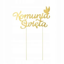 topper-na-tort-napis-pierwsza-komunia-swieta-zloty