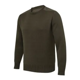 sweter-beretta-wilton-crew-neck-tech-mossandbrownbark