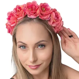 opaska-kwiatowa-koralowo-rozowa-na-glowe-styl-boho-duze-kwiaty-wianek