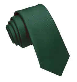 elegancki-krawat-waski-zielony-butelkowa-zielen