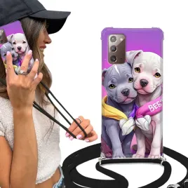 etui-do-xiaomi-redmi-9-anti-shock-crossbody-czarna-smycz-urocze-zwierzatka
