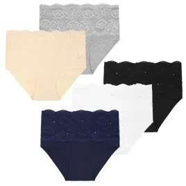 majtki-figi-damskie-z-wysokim-stanem-moraj-z-cyrkoniami-koronka-4-pary-3xl