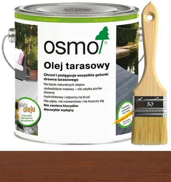 Osmo 016 Olej tarasu,tarasowy 2,5L Bangkirai ciemn